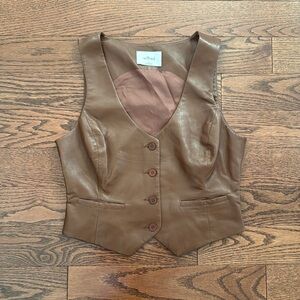 Aritzia Leather Vest